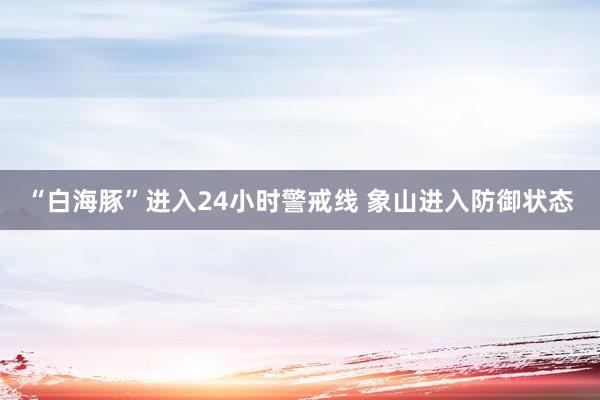 “白海豚”进入24小时警戒线 象山进入防御状态
