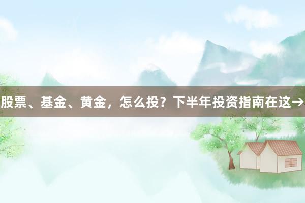 股票、基金、黄金，怎么投？下半年投资指南在这→