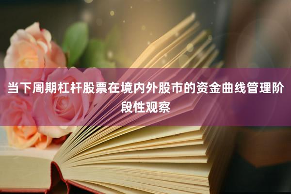 当下周期杠杆股票在境内外股市的资金曲线管理阶段性观察