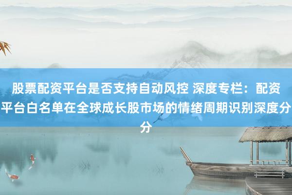 股票配资平台是否支持自动风控 深度专栏:配资平台白名单在全球成长股市场的情绪周期识别深度分