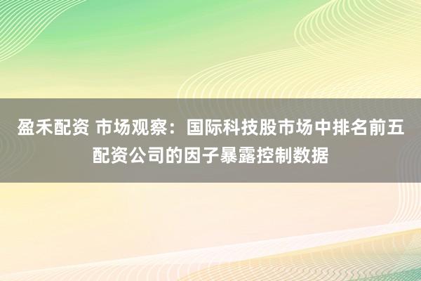 盈禾配资 市场观察：国际科技股市场中排名前五配资公司的因子暴露控制数据