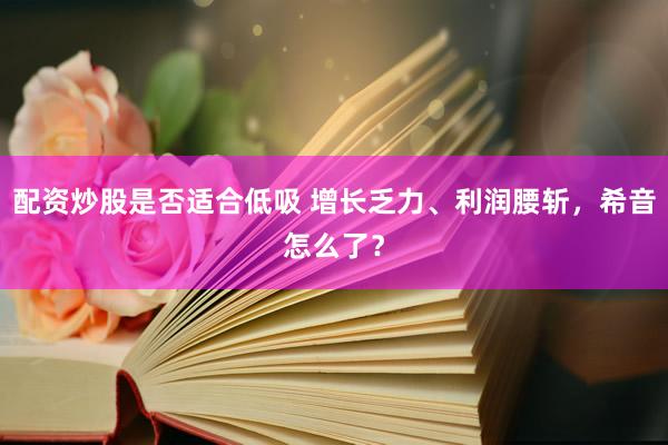 配资炒股是否适合低吸 增长乏力、利润腰斩，希音怎么了？
